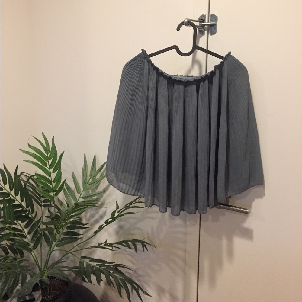 HM Blue circle skater skirt sz 8